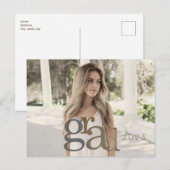 Postale Carte Faire-part Neutral II 2023 Grad Photo (Devant / Derrière)