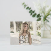 Postale Carte Faire-part Neutral II 2024 Grad Photo (Debout devant)