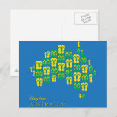 Postale Carte faite de thongs australiens (Devant / Derrière)