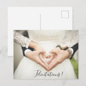 Postale Carte FÉLICITATIONS (Devant / Derrière)