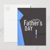 Postale Carte fête des pères (Devant / Derrière)