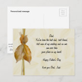 Postale Carte fête des pères - Honore-le ! (Devant / Derrière)