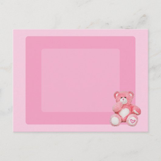 Postale Carte fille bébé (Devant)