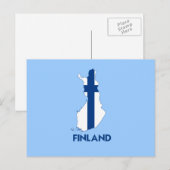 POSTALE CARTE FINLANDE (Devant / Derrière)