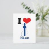 POSTALE CARTE FINLANDE (Debout devant)