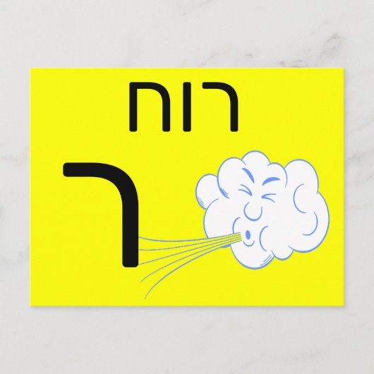 Postale Carte flash ר hébreu (Devant)