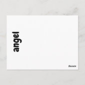 Postale carte flash ange (Dos)