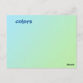 Postale Carte Flash Crayons (Dos)
