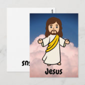 Postale Carte flash Jésus (Devant / Derrière)