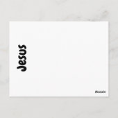 Postale Carte flash Jésus (Dos)