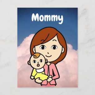 Postale Carte flash maman