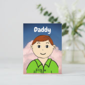 Postale Carte flash papa (Debout devant)