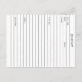 Postale Carte Flash Raspberry Materia Medica Herbal Study (Dos)