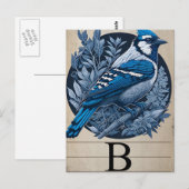 Postale Carte flash vintage B Bluebird (Devant / Derrière)