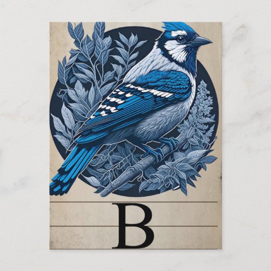 Postale Carte flash vintage B Bluebird (Devant)