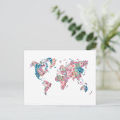 Postale Carte Floral World (Debout devant)