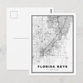 Postale Carte Florida Keys (Devant / Derrière)