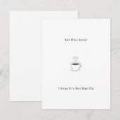 Postale Carte Funny Get Well Soon Man Flu Card (Devant / Derrière)