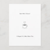 Postale Carte Funny Get Well Soon Man Flu Card (Devant)