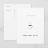 Postale Carte Funny Get Well Soon Man Flu Card (Devant / Derrière)