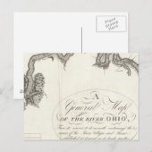 Postale Carte Générale De La Rivière Ohio (Devant / Derrière)