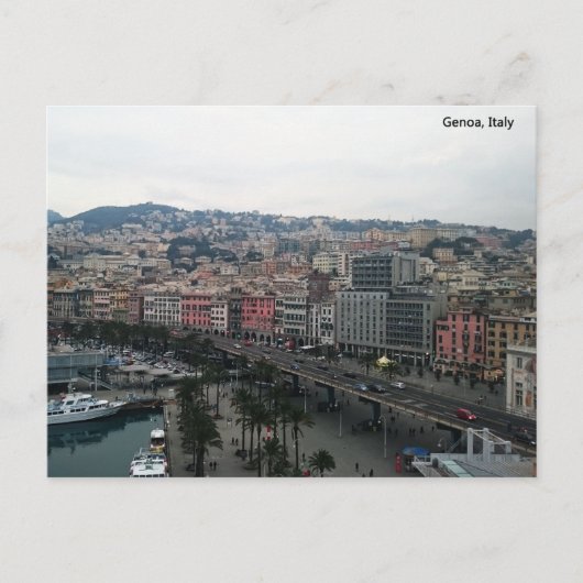 Postale Carte Gênes, Italie (Devant)