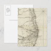 Postale Carte géographique de l'Inde (Devant / Derrière)