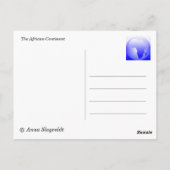 Postale Carte géographique du continent africain (Dos)