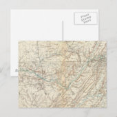 Postale Carte géographique XIV (Devant / Derrière)