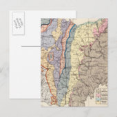 Postale Carte géologique de l'Ohio (Devant / Derrière)
