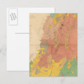 Postale Carte géologique de l'Utah (Devant / Derrière)