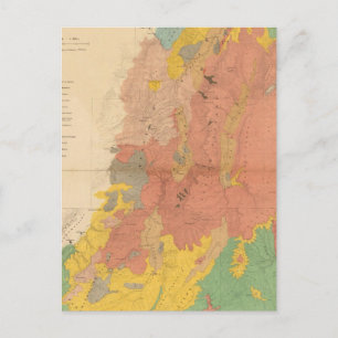 Postale Carte géologique de l'Utah