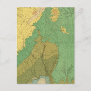 Postale Carte Géologique Des Terrasses Mésozoïques