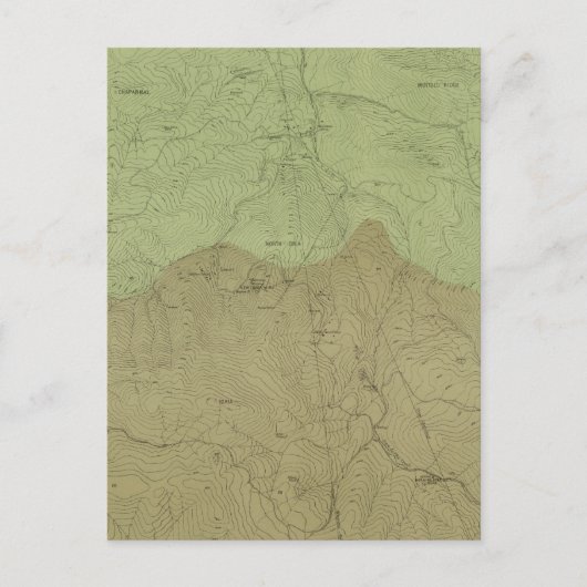 Postale Carte géologique du district de New Idria (Devant)