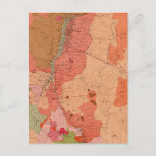 Postale Carte géologique du district de Washoe