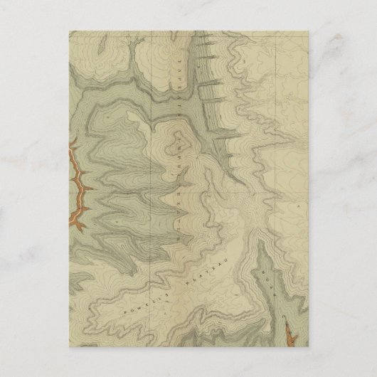 Postale Carte Géologique Du Sud (Devant)
