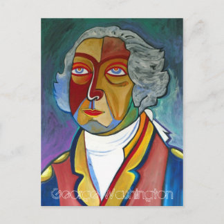Postale Carte George Washington Post