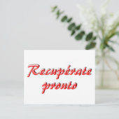 Postale Carte Get Well (Debout devant)