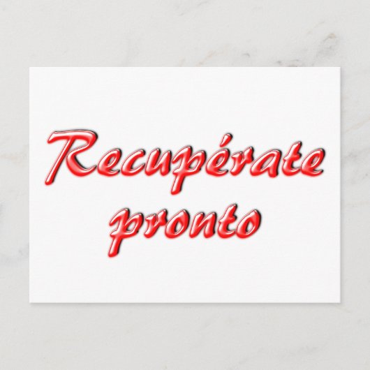 Postale Carte Get Well (Devant)
