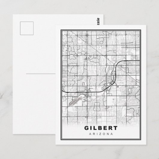 Postale Carte Gilbert (Devant / Derrière)