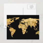 Postale Carte Gold Foil (Devant / Derrière)