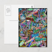Postale carte graffiti (Devant / Derrière)