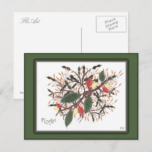 Postale carte graphique (Devant / Derrière)