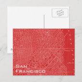 Postale Carte graphique de San Francisco (Devant / Derrière)