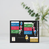 Postale Carte graphique Mah Jongg Charleston (Debout devant)