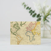 Postale Carte gravée dans le monde (Debout devant)