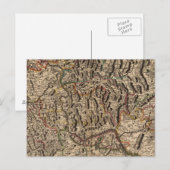 Postale Carte gravée de la vallée du Rhin (Devant / Derrière)