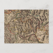 Postale Carte gravée de la vallée du Rhin (Devant)