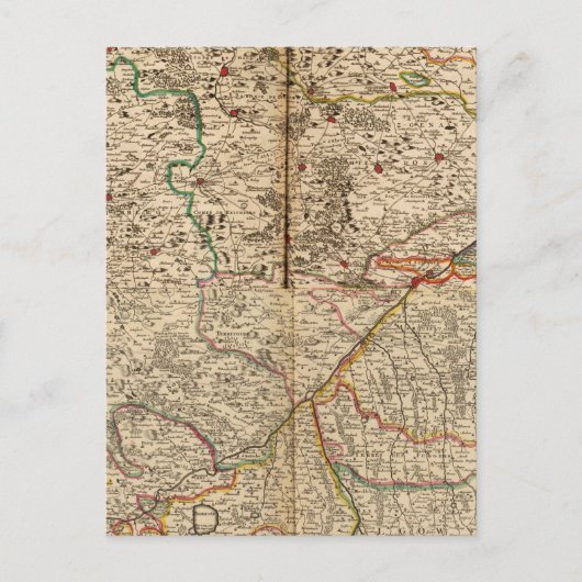 Postale Carte gravée des forêts allemandes (Devant)