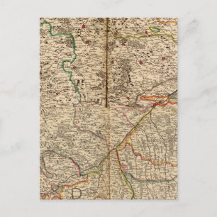 Postale Carte gravée des forêts allemandes